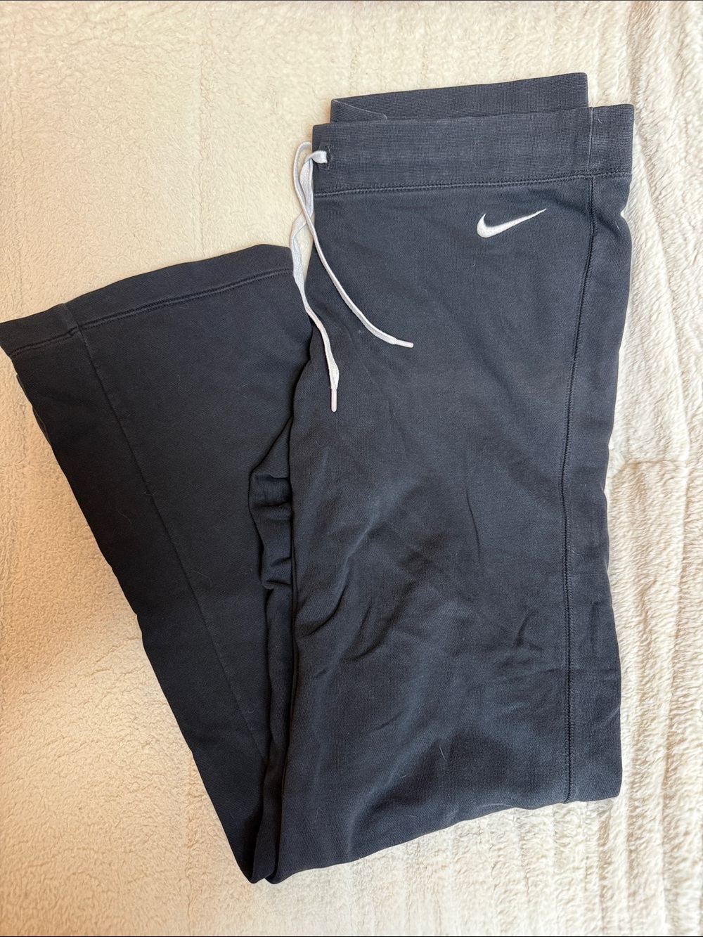 Nike Women’s Black Sweatpants with White Swoosh